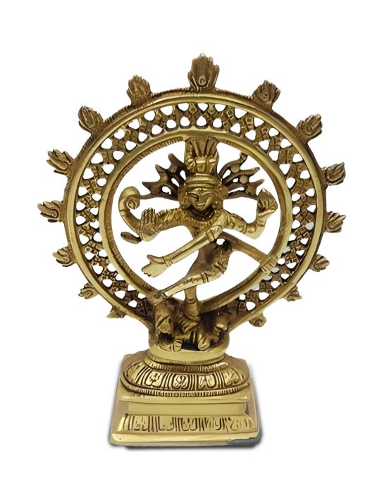 Handmade Brass Statue of Dancing Shiva (Nataraj)