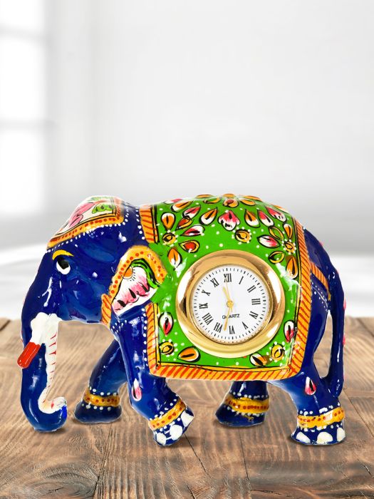 Handmade Traditional Rajasthani Elephant Clock