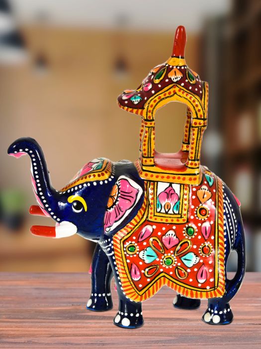 Handmade Traditional Rajasthani Elephant with Howdah