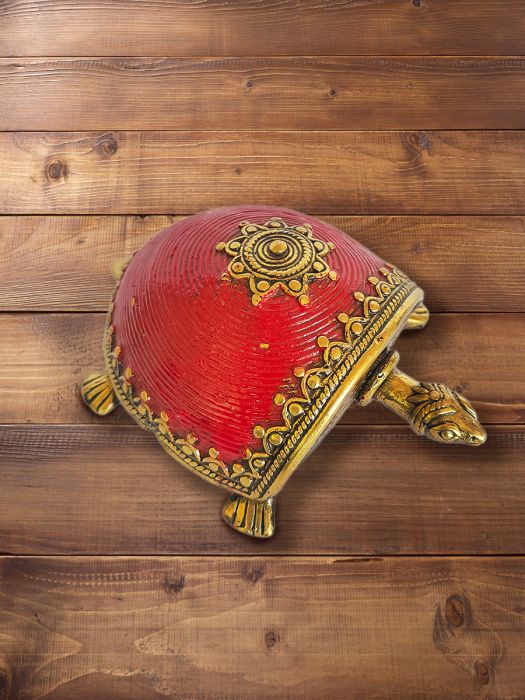 Handcrafted dhokra ornate turtle