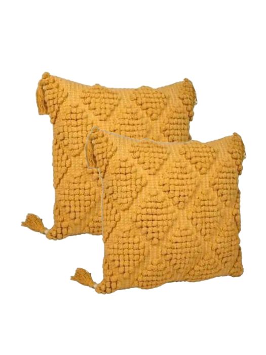 Handmade Cushion Cover_Sham_Orange Dots (Set of 2)
