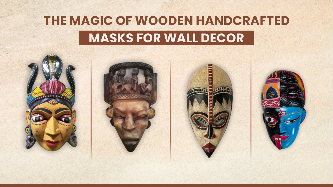 The Magic of Wooden Handcrafted Masks for Wall Decor