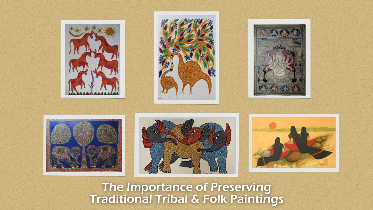 Buy Traditional Indian Folk Art Paintings online - Dirums